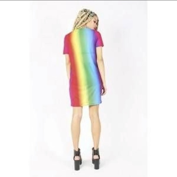 Iron Fist Somewhere Mesh Rainbow Dress Size 2X - Picture 2 of 10